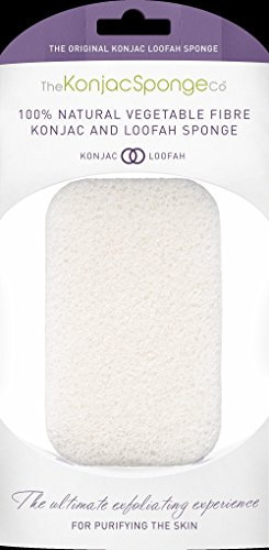 The Konjac Sponge Co 100% Pure Loofah Medley Body Shower and Bath Sponge to Cleanse and Exfoliate