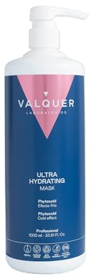VALQUER Mascarilla Capilar Ultra Hidratante Zero | Repara, Nutre y Revitaliza el Cabello Seco | Efecto Antifrizz con Keratina, Extracto de Soja y Vitaminas | Vegano | 1 L
