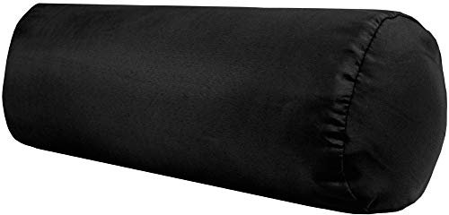 Bestlivings Nackenrolle 15x40cm (BxL) Bezug in der Farbe Schwarz, in vielen vers. Farben