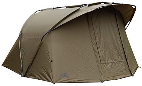 Fox EOS bivvy 2 Man 275x300x150cm Karpfenzelt, Angelzelt zum Ansitzangeln & Nachtangeln auf Karpfen, Campingzelt, Zelt für Angler