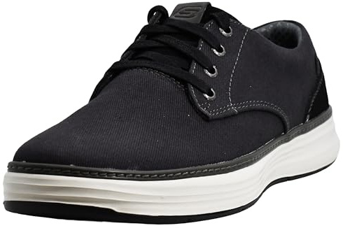 Skechers Moreno - Ederson OxfordHombre | Casual, espuma viscoelástica refrigerada por aire, soporte de arco Goga Mat, cordones