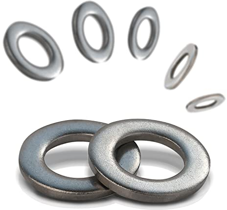 PROTECH 100 Stück Unterlegscheiben M20 Edelstahl rostfreier A2 V2A Innendurchmesser 21mm Außendurchmesser 37mm Beilagscheiben Scheiben DIN 125A U-Scheiben