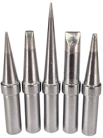 5pcs Replacement Soldering Iron Tips Practical Lead Free Solder Tips kit ETA ETB ETD ETS ETT for Weller WESD51 WESD50 WCC100