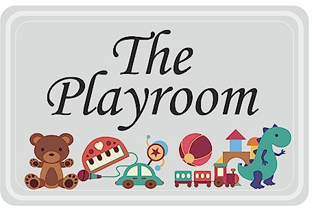 The Playroom – Placa para puerta de dormitorio infantil se puede personalizar con cualquier nombre – placa para puerta, niños/niños, guardería, decoración, habitación de los niños