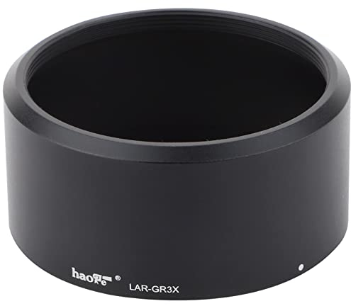 Haoge LAR-GR3X Lens 49mm UV Filter Adapter Ring for RICOH GR3X/GRIIIX HDF Digital Compact Camera for GT-2 GW4 Wide Conversion Lens Replaces GA-2