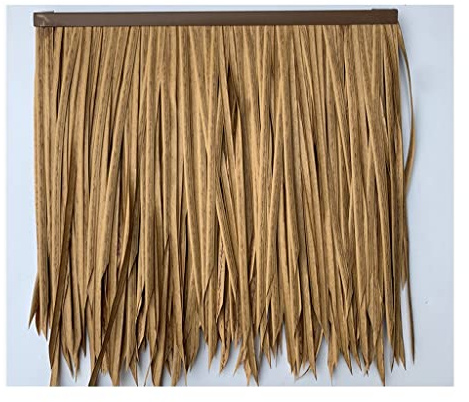 ZFHUAFENG Fireproof Artificial Thatch Simulation thatch lawn plastic outdoor wooden pavilion chalet homestay courtyard roof decoration straw durable Simulation thatch tile Man-made Thatch