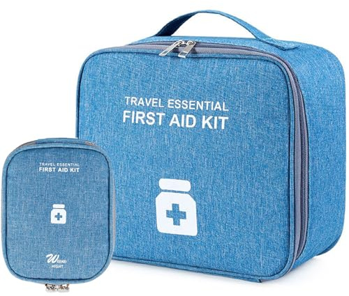 Medikament Tasche Große Kapazität 2Stk Reiseapotheke Medikamententasche | Reise Erste Hilfe Tasche Leer Set,Medikamenten Aufbewahrung Reise Apothekentasche Taschenapotheke Reisen Unterwegs Home Büro