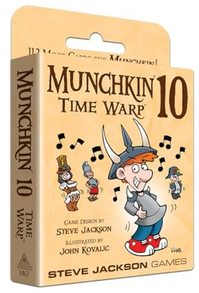 Steve Jackson Games | Munchkin 10: Time Warp | Expansion with 112 New Cards for The Hilarious Fast-Paced Card Game Munchkin | Ages 10 and Up | English