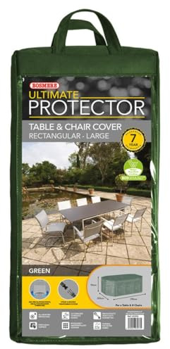 Bosmere Ultimate Protector Rectangular Patio Set Cover 8 Seat Green U535G