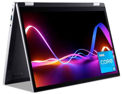 Acer Aspire 3 Spin A3SP14-31T 14-inch Convertible Laptop - (Intel Core i3-N305, 8 GB RAM, 128 GB SSD, 1920 x 1200 Touchscreen Display, Windows 11, Silver) (Renewed)