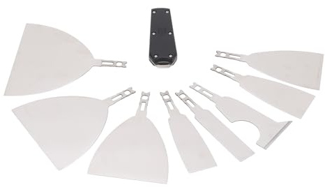 Raschietto per pittura, 0116 raschietto per stucco in acciaio inox Strumento multifunzionale per pittori, raschietto per carta parati per riparare il muro a secco
