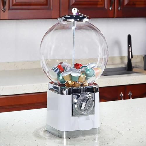 LJGYYDS Coffee Pod Gashapon Machine, Coffee Pod Dispenser Organizer Rack, Candy Dispenser, Coffee Capsule Vending Machine Storage Holder, Capsule Gumball Vending Machine fit Business or Home.