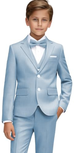 Ensemble Costume Formel pour garçon Tenue de Mariage pour garçon Costumes de Communion Taille Ajustable pour Tout-Petits et Adolescents