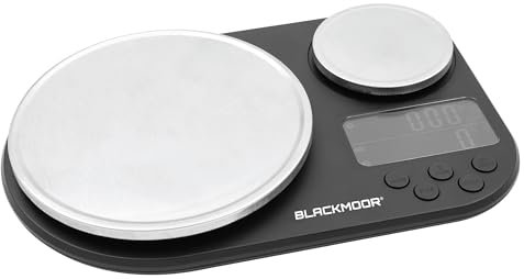 Blackmoor 65439 Dual Platform Electric Kitchen Scale/Large 5kg and Small 300g Precision Platform/Versatile Measurement Options for Cooking and Baking/Backlit LCD Display/TARE and PCS Function