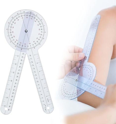Medizinischer Winkelmesser,Goniometer,Goniometer Physiotherapie,Winkelmesser Physiotherapie,Winkelmesser Schule,Winkelmesser 360° Winkel Gelenkmesser Spinal Lineal Für Physiotherapie, Sporttherapie