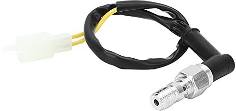 Sorandy Bremslichtschalter, M10x1.25 Motorradbremslichtschalter, Universeller Bremslichtschalter, mit Präzisionshandwerkskunst für den Ersatz für Zubehör (Gebogener Kopf)
