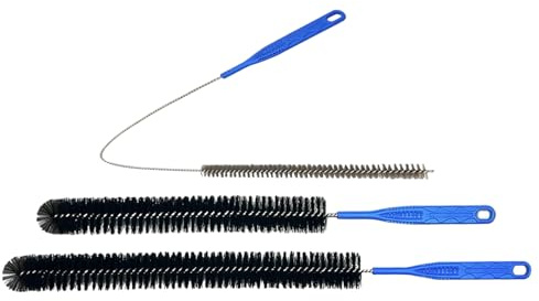 Cepillo para Desatascar Desagües - Limpia Tuberías Largo y Flexible - Elimina Obstrucciones de Pelo en Ducha, Cocina, Baño, Fregadero, Inodoro y Exteriores con Antideslizante