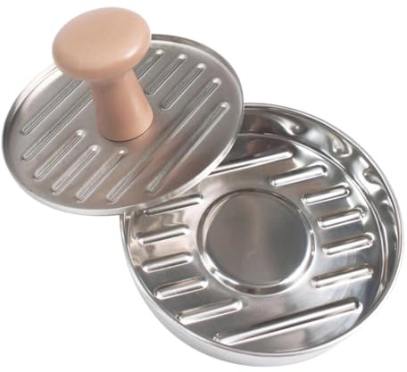 TOYANDONA Presse à Burger Rond Acier Inoxydable Moule à Galettes Antiadhésif pour Viande Accessoire Cuisine pour Modeler Steak Haché et Pâté Maison
