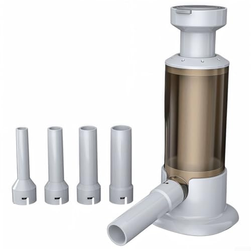Sausage Stuffer Machine with Four Stuffing Tubes 1 4/1 8/2 2/2 6cm for Fast and Hygienic Homemade Sausage Production (Brown)