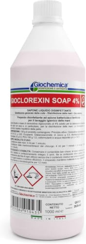 Sapone Liquido Disinfettante a Base Clorexidina 4% 1000 ml GIOCLOREXIN SOAP | Sapone Liquido Disinfettante Base di Clorexidina al 4%, Flacone da 1000 ml