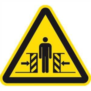 Schild Warnung vor Quetschgefahr 20cm sl Alu gemäß ISO 7010, W019