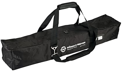 K&M 21315 Tragetasche Schwarz - reißfestes und wasserabweisendes Nylongewebe - für 6 Mikrofonstative, inkl. Innentaschen