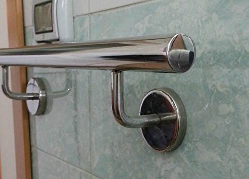 Pasamanos Inox Aisi 304 brillante de espejo toallero baño