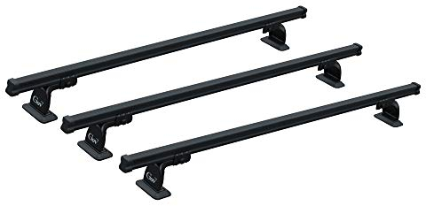 GEV 9403 Barres de Toit Professionnelles, 100 kg Capacité de Chargement, Lot de 3