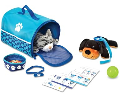 Melissa & Doug Lekset med bärkasse för att resa med husdjur, Låtsaslek, Lekset, 3+, Present till pojke och flicka