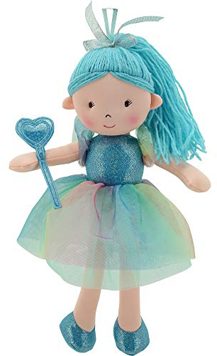 Sweety Toys 11858 Stoffpuppe Ballerina Plüschtier Prinzessin 30 cm türkis