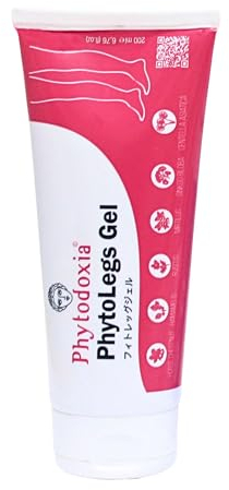 PHYTODOXIA PhytoLegs Gel 200 ml | Soothing Leg Cream for Varicose Veins, Tired and Heavy Legs – Promotes Circulation and Lymphatic Drainage – with Horse Chestnut, Ginkgo Biloba and Witch Hazel