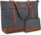 RAVUO Laptop Tote Bag, Water Resistant Lightweight Women 15.6 Inch Laptop Work Bag Teacher Bag Carry On Shoulder Bag with Padded Laptop Compartment
