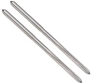 sourcing map 2St Spannreibahle HSS Kobalt M35 Drehmaschine Reibahle D4 4 Gerade Flöten 2,1mm