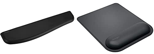 Kensington ErgoSoft - Repose-Poignets Ergonomique en Gel et Tapis de Souris - 445 x 101 x 15.24 mm - Noir - Rembourrage Anti-Dérapant