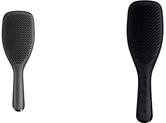 Tangle Teezer Wet Detangler Large Black, ProfessionHaarbürste speziell für nasses und dickes Haar & Wet Detangler Midnight Black, Eine Haarbürste für nasses Haar mit flachem Griff für idealen Halt