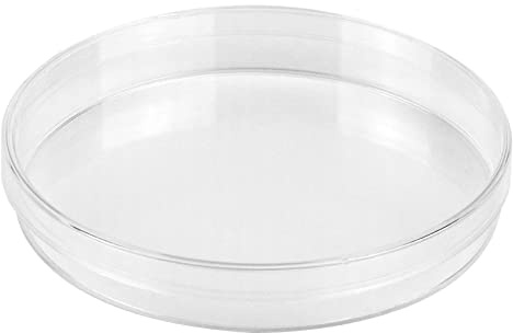 10 Pcs Plastic Petri Dish, Sterile Bacterial Culture Dish, Laboratory Plant Cell Tissue Petri Dish Accessories for Lab Supplies, School Science Equipment (Plastic-90mm-10Pcs)