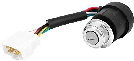 Interruttore a Chiave di Accensione con Strumenti per Calafataggio in Silicone, Interruttore di Accensione con Chiave Interruttore di Avviamento JK425 a 5 Fili 2 Chiavi per