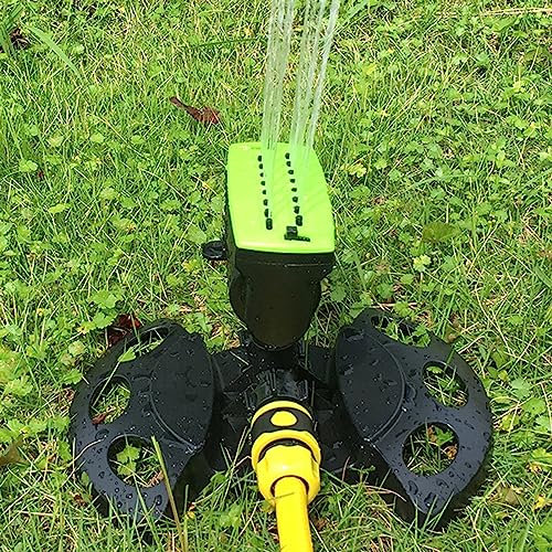 Arroseur de jardin, arrosage oscillant de type tourelle, arroseur rotatif à 180 degrés pour grande surface, patio, cour, jardin - Vert