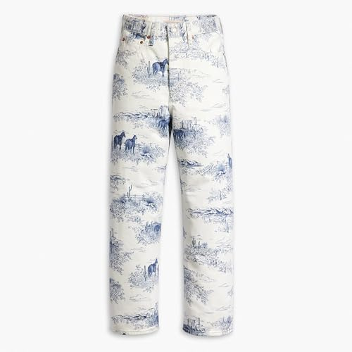 Levi's Ribcage Straight Ankle Jeans, Western Toille, 23W / 27L Donna