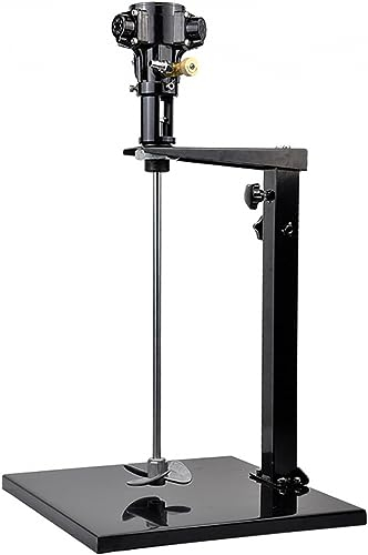 伟 祥 Paddle Mixer Elettrico Portatile, 1/8 HP 5 Gal Pneumatic Mix Stirring Tool, Paddle di miscelazione con Supporto, Miscelatore per calcestruzzo Regolabile in Altezza per Gesso/Vernice