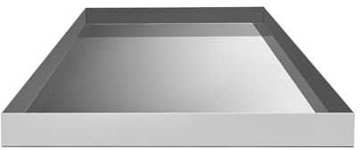24 x 24 2.5 Heavy Duty Washer Machine Drain Pan, Galvanized Steel Drip Tray Catch (24x24 Galvanized)