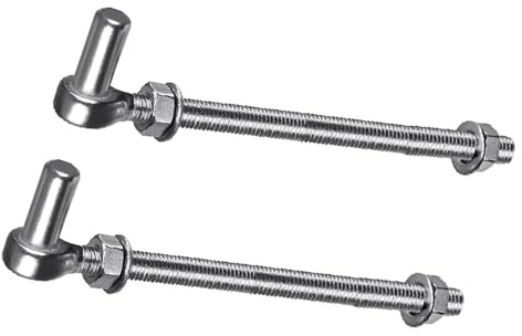 GMBYLBY Paar J Bolzen Gate Scharniere Stahl J Bolzen Nach Scharrosen Resistente Scharniere Upgrades Für Metal Farm Gate & Heavy Door