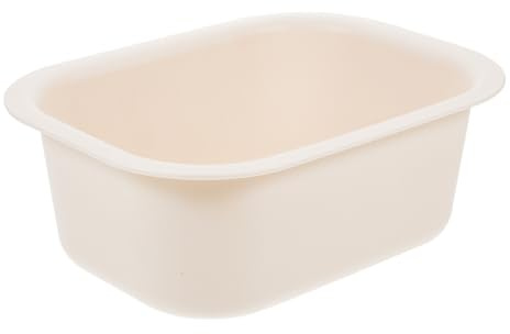 Beige Pp Plastikwasserwanne für Wickeltisch und Babypflege | Sichere Waschschüssel, Stabile Ausführung, Passend für Babywickeltisch und Waschbecken