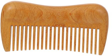 IWOWHERO Fine-toothed Wooden Comb Anti-static Multi-purpose Hairdressing Tool for Scalp Massage and Detangling Natural Texture Suitable for Home Use and