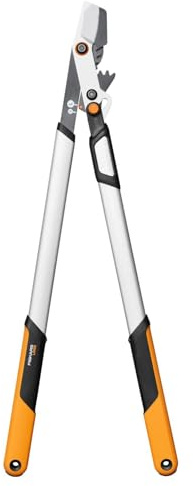 Fiskars X-series DualAction Cesoie Rami Bypass LX108, Per Tagli Rapidi o Potenti, Lame in Acciaio, Rivestimento Antiaderente/Bracci Leggeri in Alluminio, Impugnatura SoftGrip, Nero/Arancione, 1080133