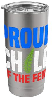 Proud Child of The Fern New Zealand Silverfern Stainless Steel Insulated Tumbler