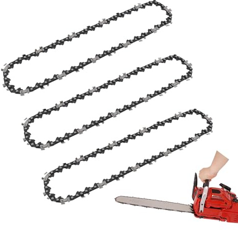 3 catene per motosega da 8 pollici, 45 TG, di alta qualità, per motoseghe a batteria, resistente, per tagliare rami, rami e legno, per la cura quotidiana del giardino