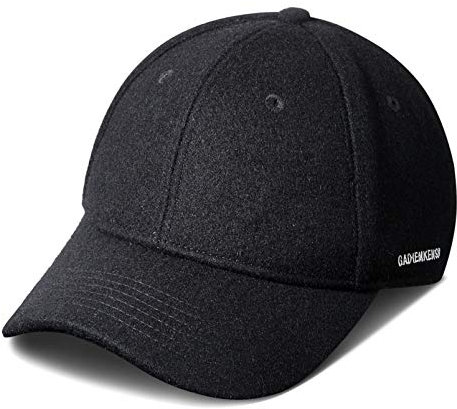 GADIEMKENSD Winter Baseball Caps Wool Dad Hat Warm Trucker Hats Work Cap Workout Thick for Mens Womens Clothing Sport Novelty The Dem en Apparel Fabric Men Woolen Black