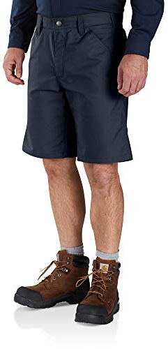 Carhartt, Pantaloni corti da lavoro serie Rugged Professional™ in cotone Rugged Flex®, Relaxed Fit Uomo, Blu navy, W40