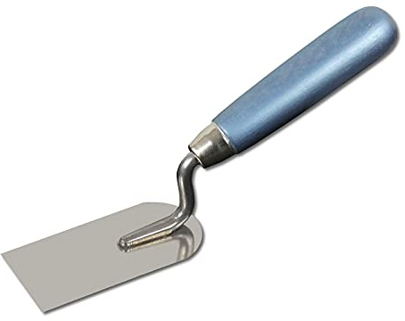 DEWEPRO Spatule À Plâtre 50mm En Acier Inoxydable Avec Manche En Bois – Truelle De Plâtrier Antirouille Pour Enduit, Stuc Et Travaux De Finition – Outil De Maçonnerie Pour Artisans Et Bricoleurs